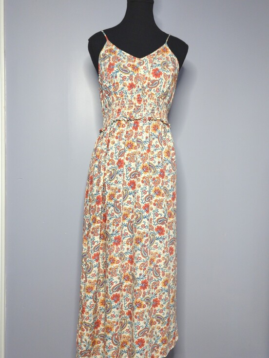 Patrons of Peace Dresses & Skirts - Patrons of Peace Boho Paisley Smocked Maxi Dress Size M Like New